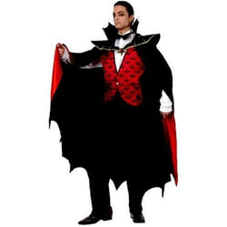 Déguisement de vampire adulte taille XL - Halloween - Homme - Noir et rouge