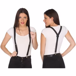 Bretelles ATOSA - Noir - Adulte - Accessoire de déguisement pour soirées costumées