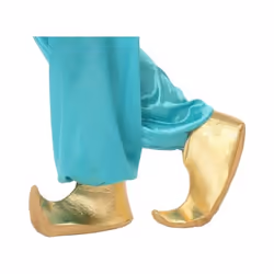 Babouches Homme Aladin - ATOSA - Doré - Tissu lamé or et feutrine beige - 25cm