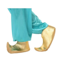 Babouches Homme Aladin - ATOSA - Doré - Tissu lamé or et feutrine beige - 25cm