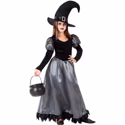 Déguisement Sorcière - ATOSA - Fille 10-12 ans - Multicolor - Mixte - Noir