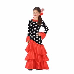 Déguisement flamenco à pois rouges - ATOSA - Fille 3-4 ans - Multicolore - Robe - Intérieur