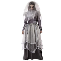 Déguisement mariée funèbre grise femme