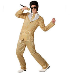 Déguisement Homme Rockeur Doré
