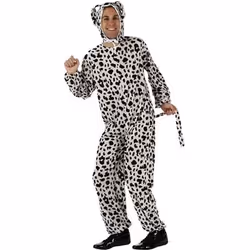 Déguisement Dalmatien Adulte - ATOSA - Combinaison à tâches noires - Costume pour fête déguisée