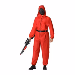 Déguisement Homme Braqueur Rouge