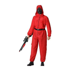 Déguisement Homme Braqueur Rouge