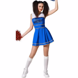 Déguisement pom-pom girl USA - ANGEL TOMAS SA - M/L - Bleu - Femme - Carnaval