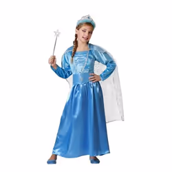 Déguisement princesse - ATOSA - Cape bleue - Robe et ceinture - Fille 3-4 ans - Multicolor