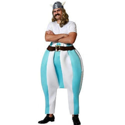 Déguisement Homme Gros Gaulois Bleu