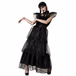 Déguisement de fête du mercredi femme - ANGEL TOMAS SA - XS/S - Noir - Carnaval Halloween