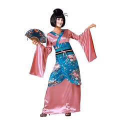 Déguisement Femme Japonaise Rose