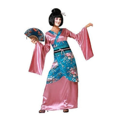 Déguisement Femme Japonaise Rose