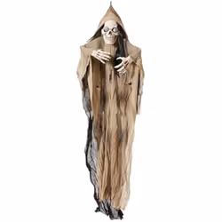 Décoration de fête - BigBuy Home - Squelette Halloween - 180 x 120 cm - Multicolore - Mixte