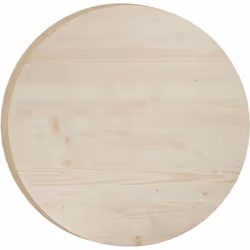 Plateau rond en pin 75 cm Épaisseur 3 cm