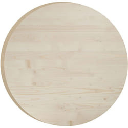 Plateau rond en pin 75 cm Épaisseur 3 cm