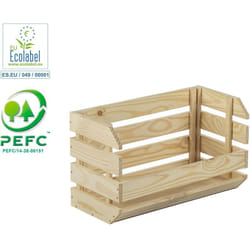 Astigarraga - Boîte empilable robuste en bois de pin massif 353x60x285cm EVCAPI.99