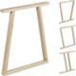 Pieds de table modulable - Bok - Modèle 1 - Pin massif - 64x58x75 cm - Prêt à peindre