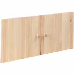 Pack de 2 portes de bois exclusif pour las étagères de bois gala de 75 x 35.5 cm, ce pack convient a laslas étagères gala de  ...