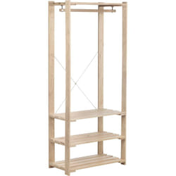 Penderie en pin massif Nova 76.5 x 38.5 x 174.5 cm