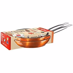 Poêles - KOOPER - Lot de 2 - Aluminium forgé - Antiadhésif Xylan - Compatible induction