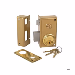 Serrure en applique GENERIQUE - JIS 35-6d JIS - Niveau de sécurité 6 - Demi-cylindre 60mm - 5 goupilles