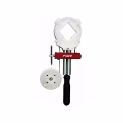 • Feuillard en acier laminé trempé CK67S. • Cerceau en acier bord lisse. • Angle nylon • Coin en acier. • 4 serre-joints en u ...