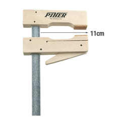 Piher - Serre-Joint rapide en bois - Tige 20x 5m Saillie 20 cm 20x15 cm