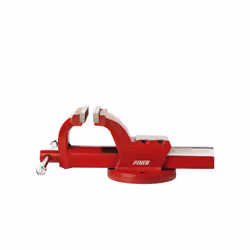 Etau d'Etabli Parallele 100mm Piher Fabriqué en acier forgé Guide carré Base enclume Vis de réglage pour le guide carré Mors ...