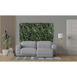 Panneau décoratif - NORTENE - Feuillage synthétique - Leds - 100x100 cm - Vert