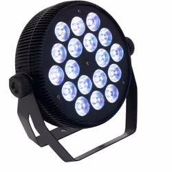 Spot PAR LED extra-plat RGBW 18 x 10 W , LED RGBW ( 4 en 1) Design extra-plat et boîtier robuste ofaluminium Compatible avec  ...
