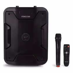Fonestar California, 7,62 cm (3"), 20,3 cm (8"), 200 W, Avec fil &sans fil, Orateur du parti, Noir