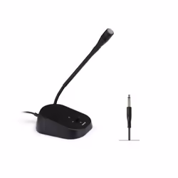 Fonestar FDM-629, Microphone de caméscope numérique, 64 dB, 100 - 18000 Hz, 600 Ohm, Avec fil, Noir