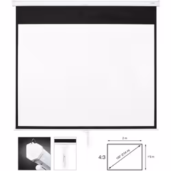 Adaptable au mur ou au plafond, idéal pour les salles de classe, salles de conférence, etc... Caract éristiques : écran de pr ...