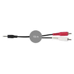 Fonestar FONESTARAA-727 câble audio 1,8 m 2 x RCA 3,5mm Noir, Rouge, Blanc