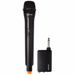Fonestar IK-163, Microphone de karaoké, 6,46 mW, Sans fil, 6,35 mm (1/4"), Noir, Intérieure