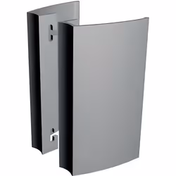 Paire de poignées aileron 200mm ALMA COMPONENTES Entraxe 150mm - Ral9005 Noir - 7060-200-9005