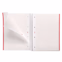 MAUL A460525 bloc-notes A4 80 feuilles Rouge