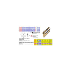 FAC - Cylindre de sécurité Europerfil 81P40x40 R-15 laiton 23041