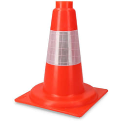 EDM - Cone de signalisation polypropylene orange 30cm reflex