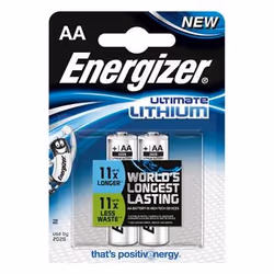 Energizer 7638900262636, Batterie à usage unique, AA, Lithium, 1,5 V, 2 pièce(s), -40 - 60 °C