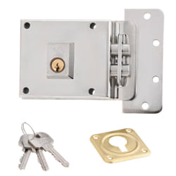 Azbe - Yale Lock r. 6-0-12 H-Nickel Gauche - Briller chromé