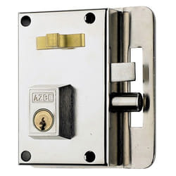 Azbe - Yale Lock r. 25842 Gâche gauche et clé - Briller chromé