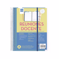 Finocam 5340800, Agenda pour enseignant, 2021 - 2022, Bleu, Monochromatique, 155 x 212 mm, 80 g/m²