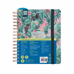 Finocam 533580125, Motif, Multicolore, A5, 80 g/m², Papier ligné, Couverture rigide