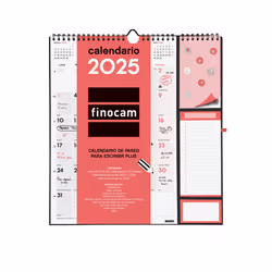 Finocam 782120025, Mur, Multicolore, Papier, Espagnol, 01/01/2025, Mois