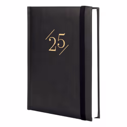 Finocam 625320225, Journal intime, Noir, Monochromatique, Pas de motif, A5, 140 x 204 mm