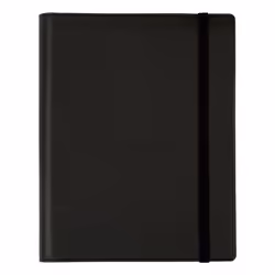 Finocam 381226025, Journal intime, Noir, Monochromatique, Pas de motif, A5, 155 x 212 mm