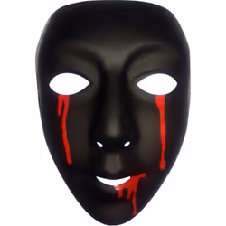 Rubie's Masque Noir Larmes De Sang Femme, 14 an(s)