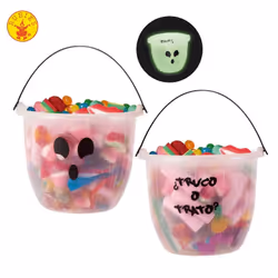 Rubie's Seau Ramasse-Bonbons Phosphorescent Transparent - Vue supplémentaire 4